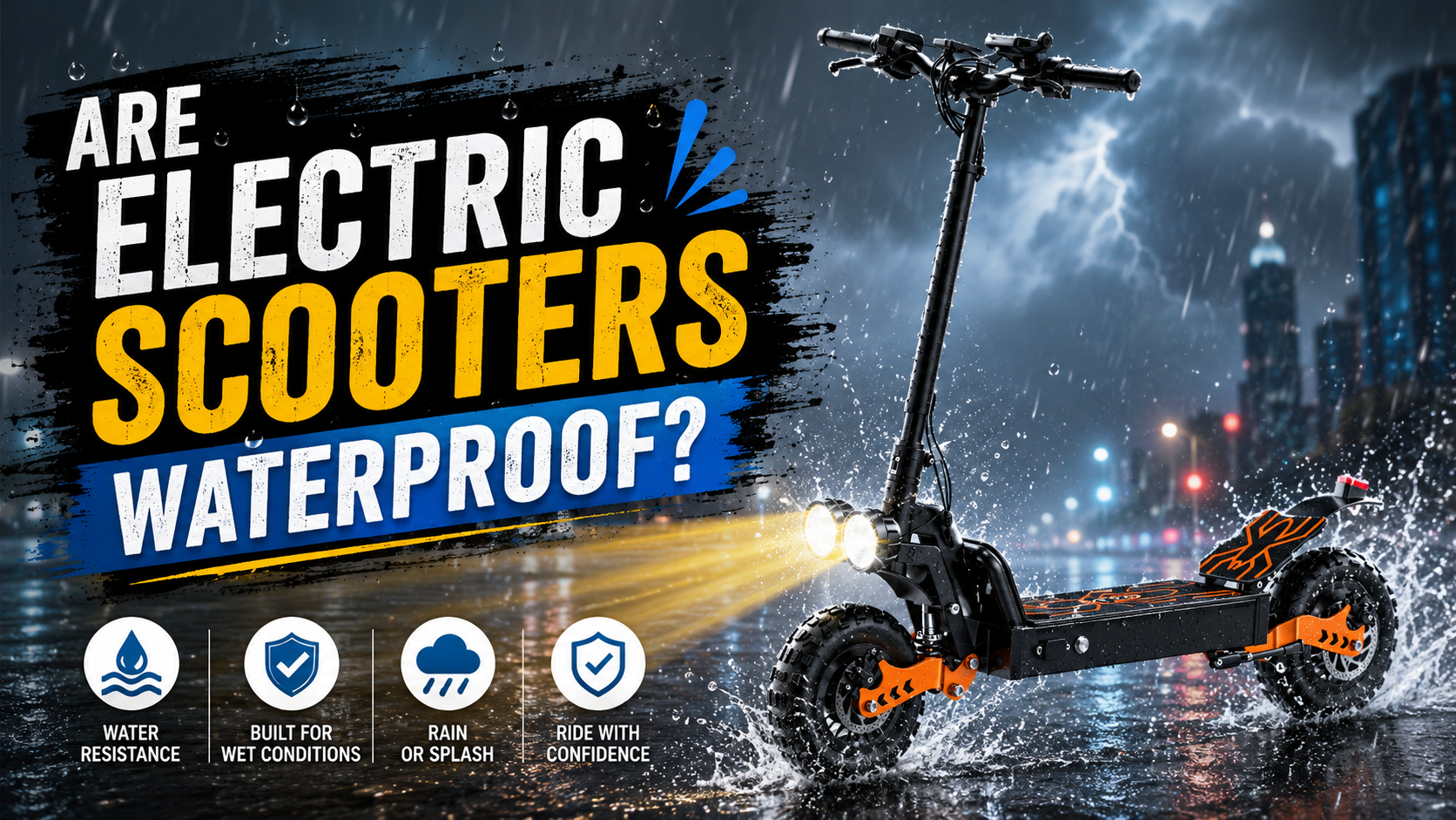 Are Electric Scooters Waterproof?
