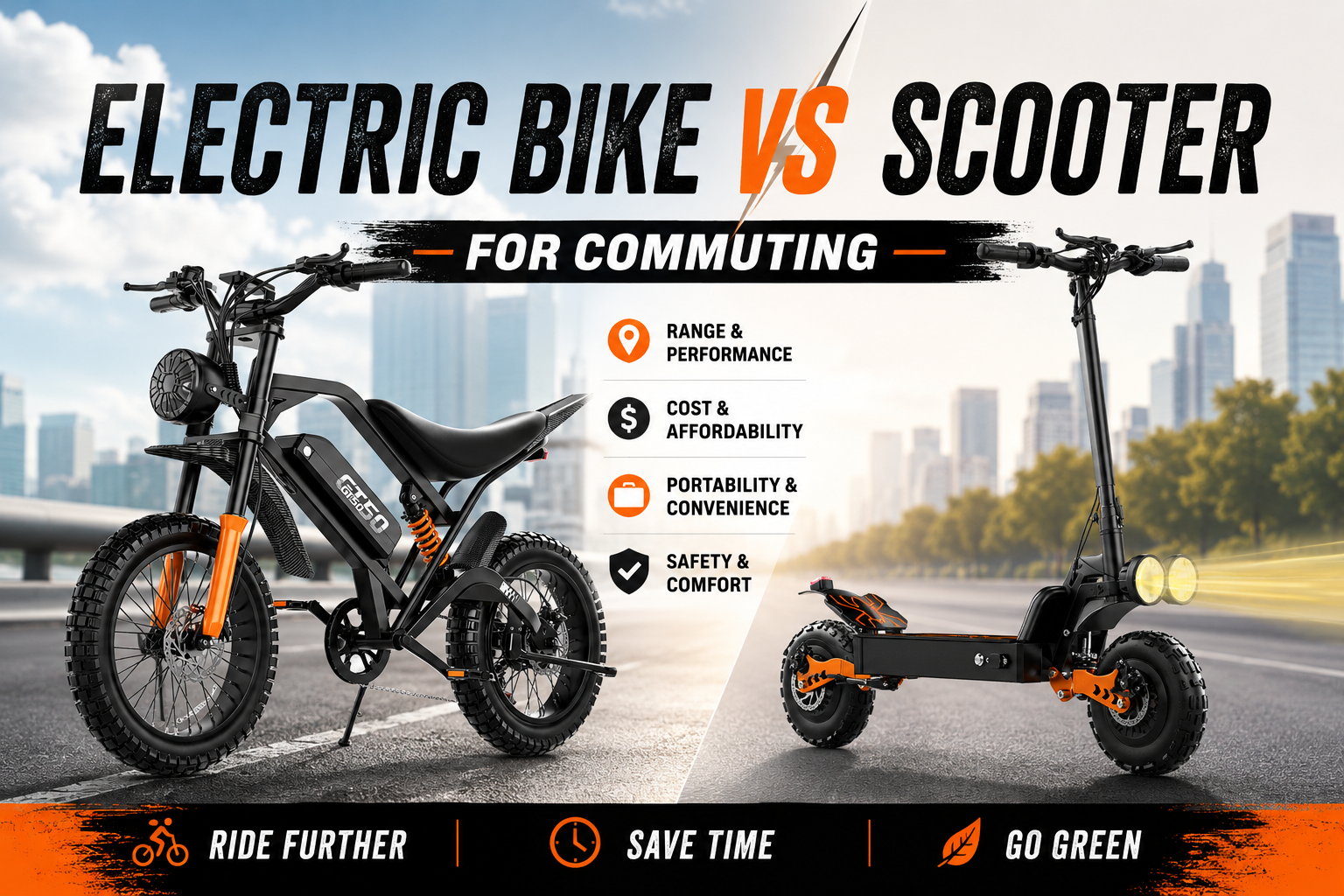 Electric Bike vs Scooter for Commuting