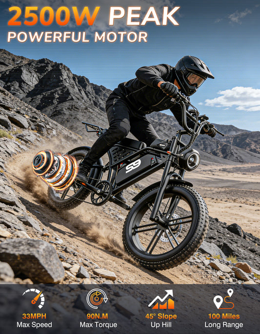 PostJoy S9 Fat Tire Electric Bike