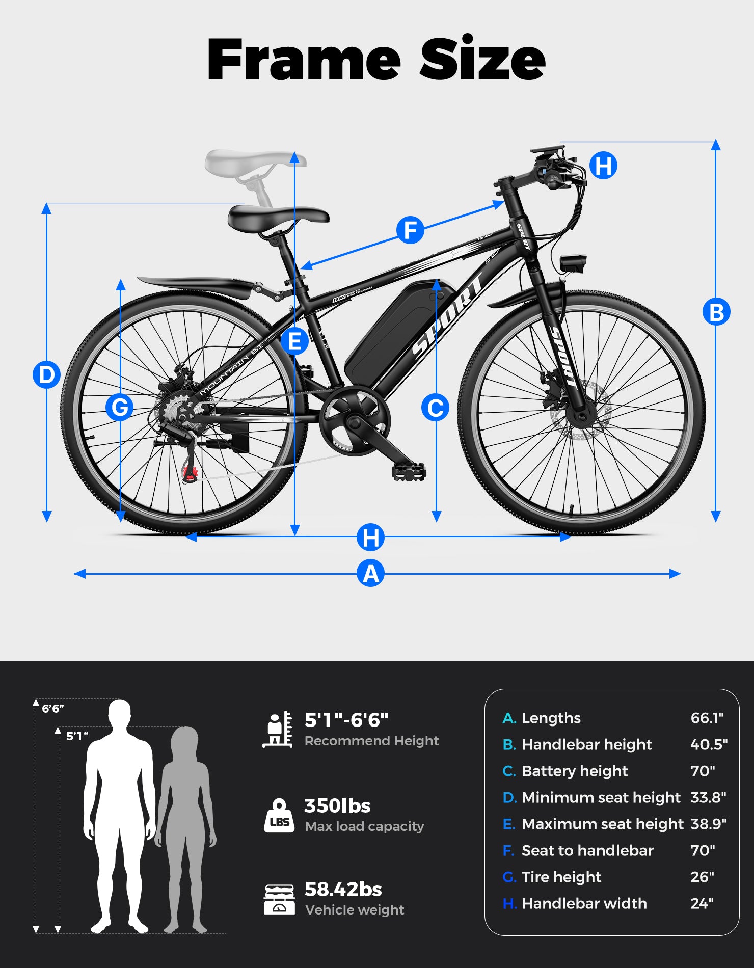 PostJoy G26 Electric Mountain Bike