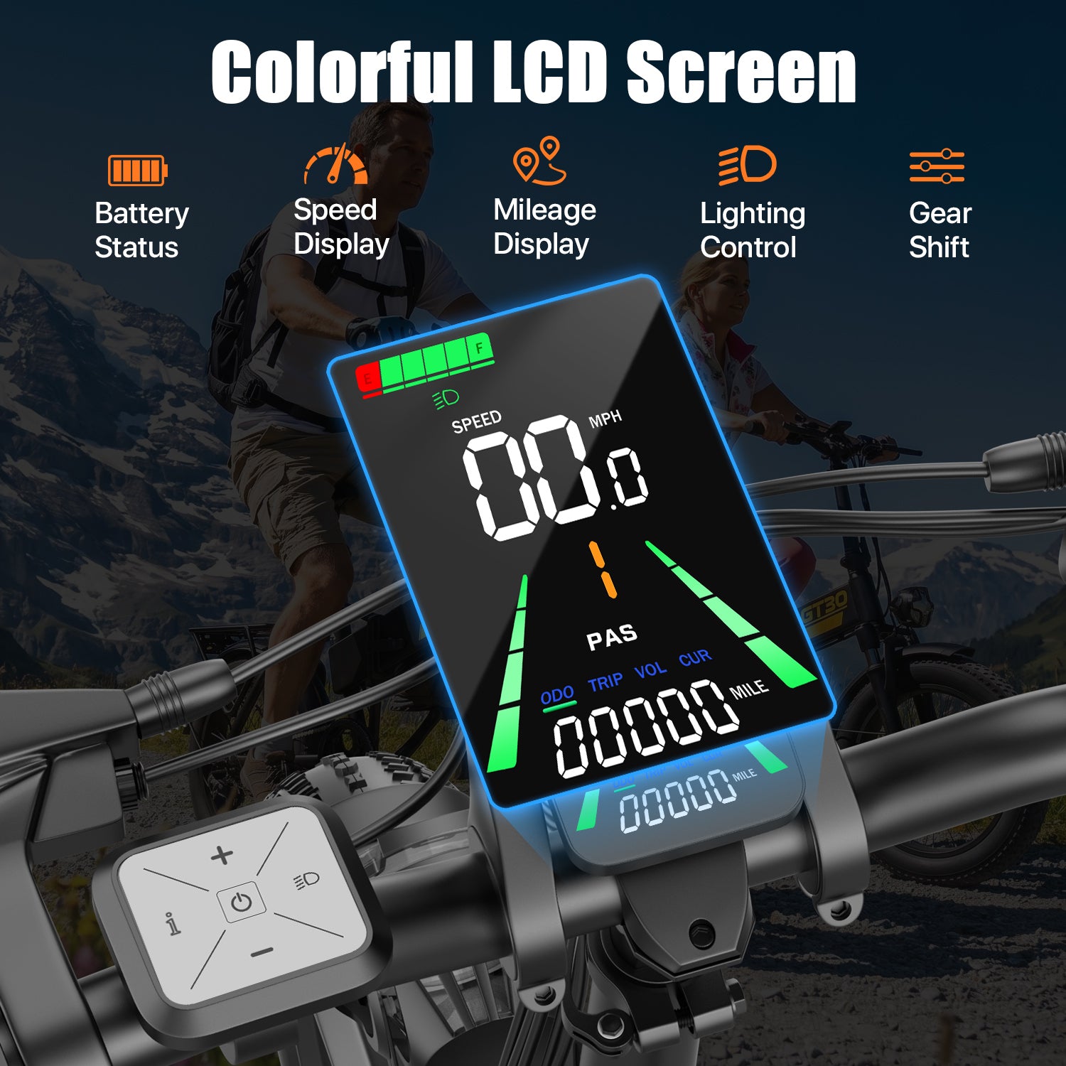 PostJoy GT30 Folding Fat Tire Electric Bike