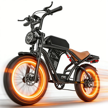 post malone electric bicycle PostJoy F30 Moped Style Ebike