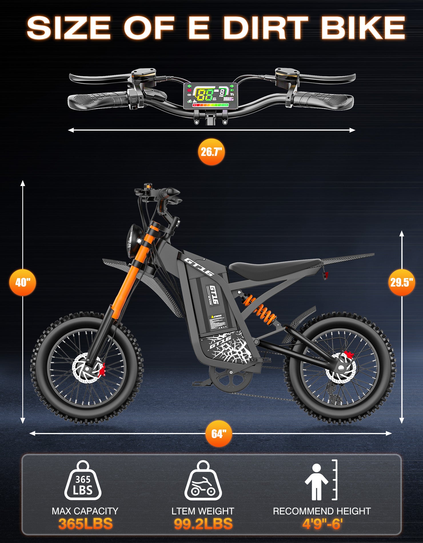 PostJoy GT16Plus Electric Dirt Bike