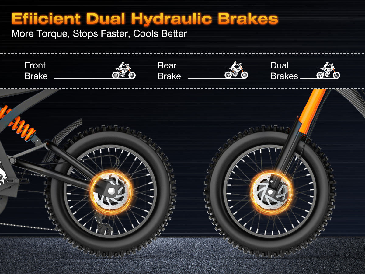 Efficient Dual Hydraulic Brakes