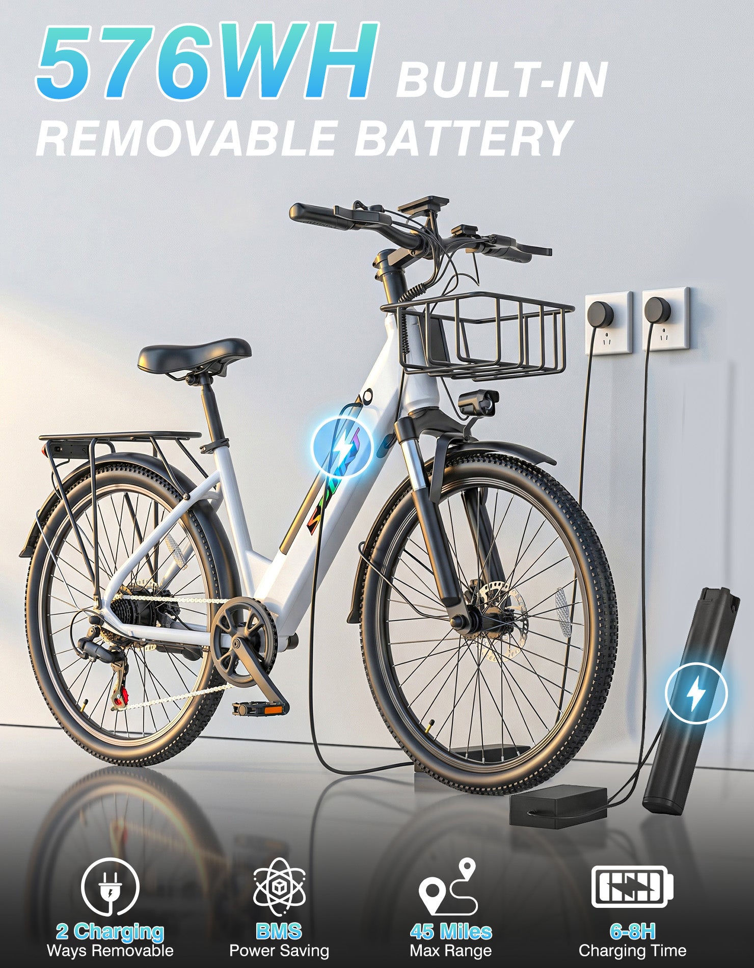PostJoy F29 26" Commuter Electric Bike