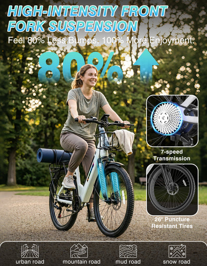 PostJoy F29 26" Commuter Electric Bike