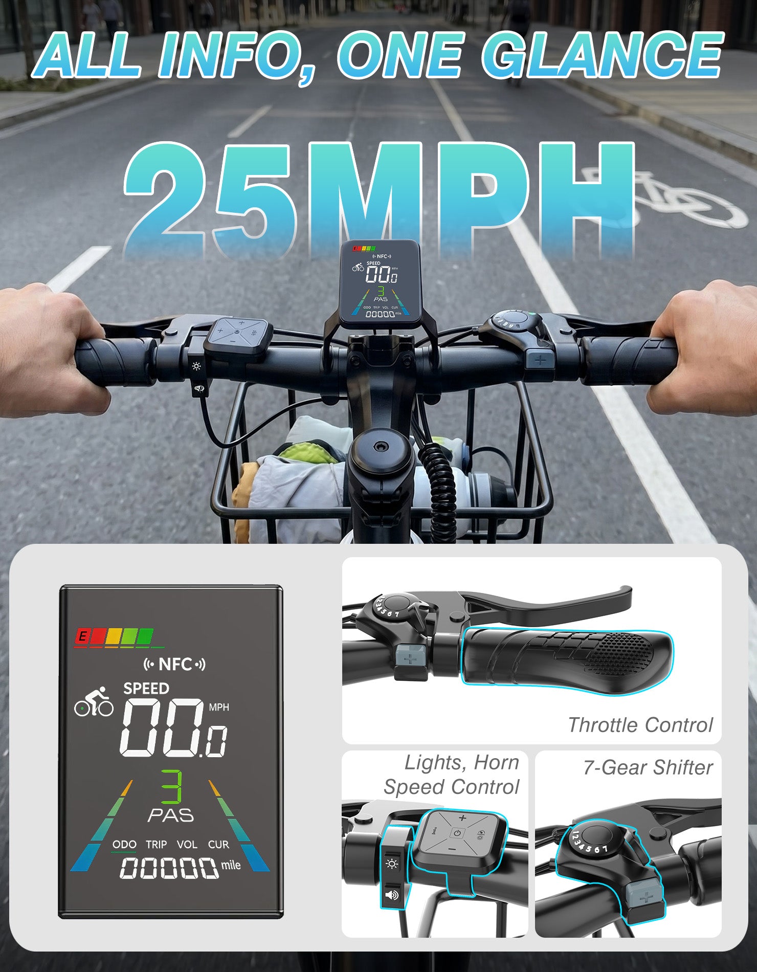 PostJoy F29 26" Commuter Electric Bike