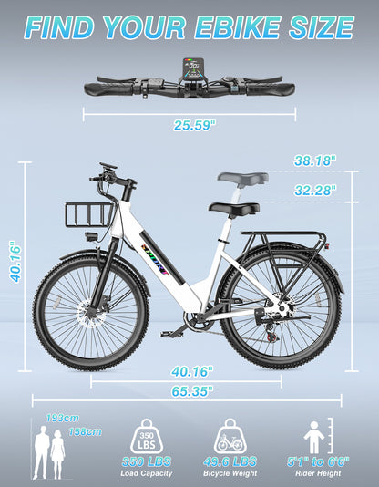 PostJoy F29 26" Commuter Electric Bike
