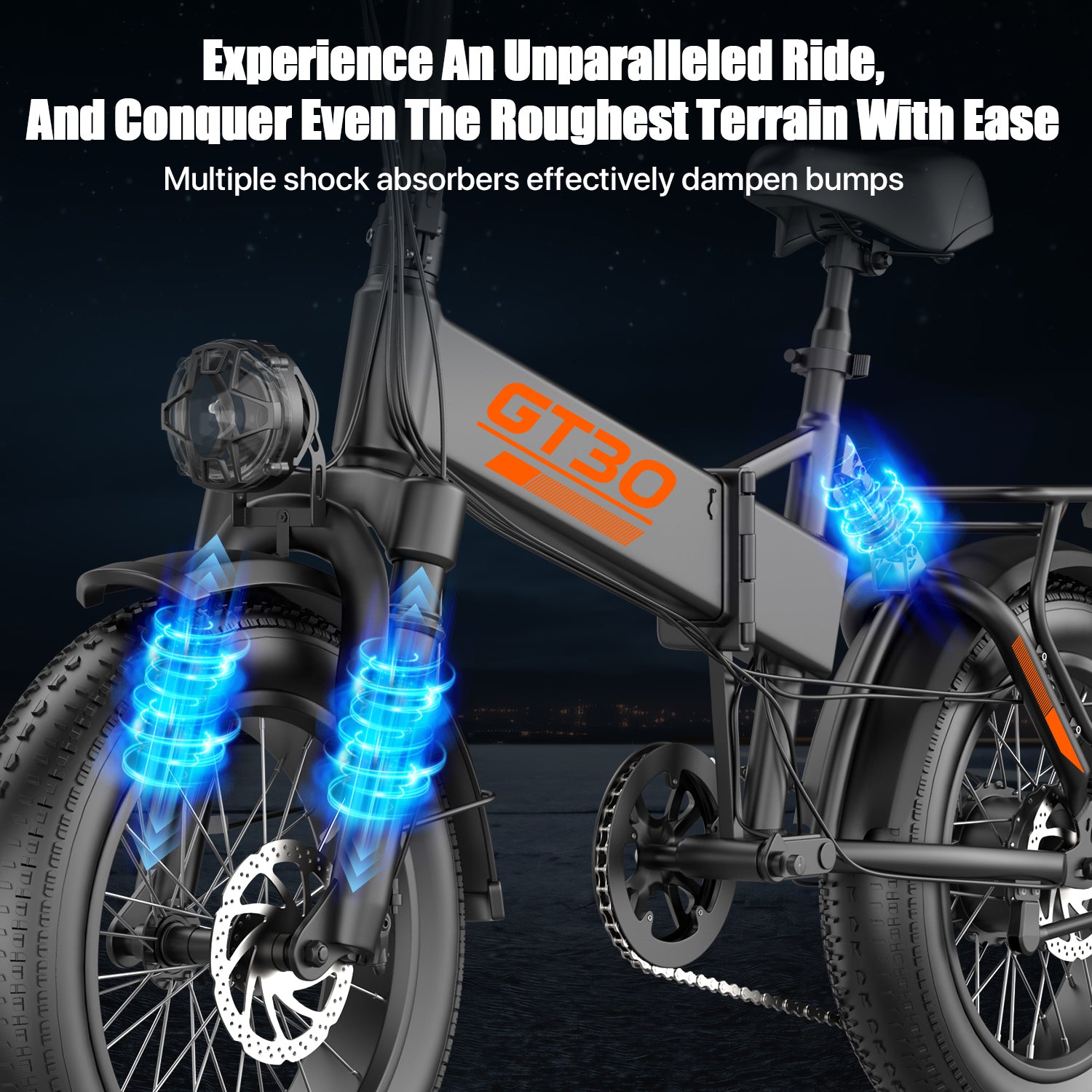 PostJoy GT30 Folding Fat Tire Electric Bike