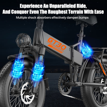 PostJoy GT30 Folding Fat Tire Electric Bike