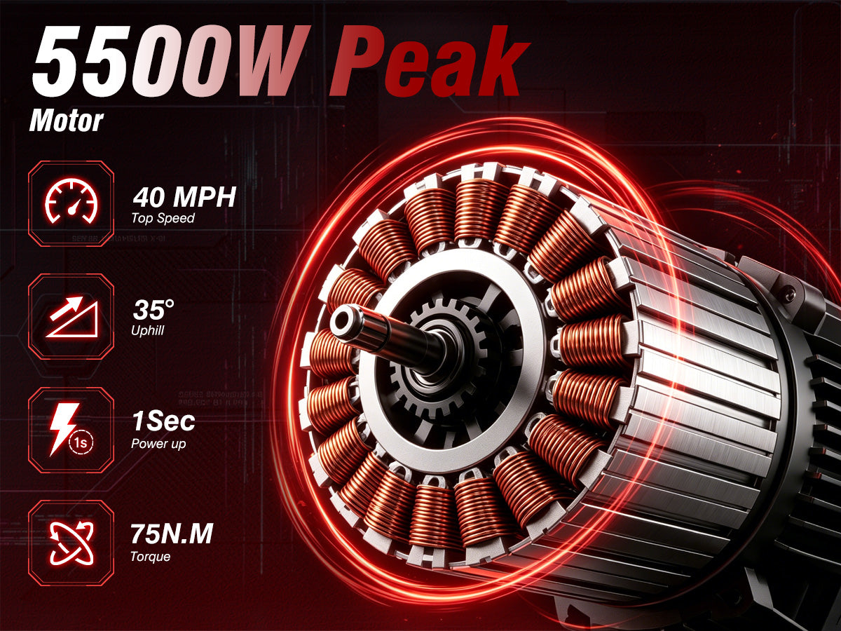 5500W Peak Motor for Explosive Power
