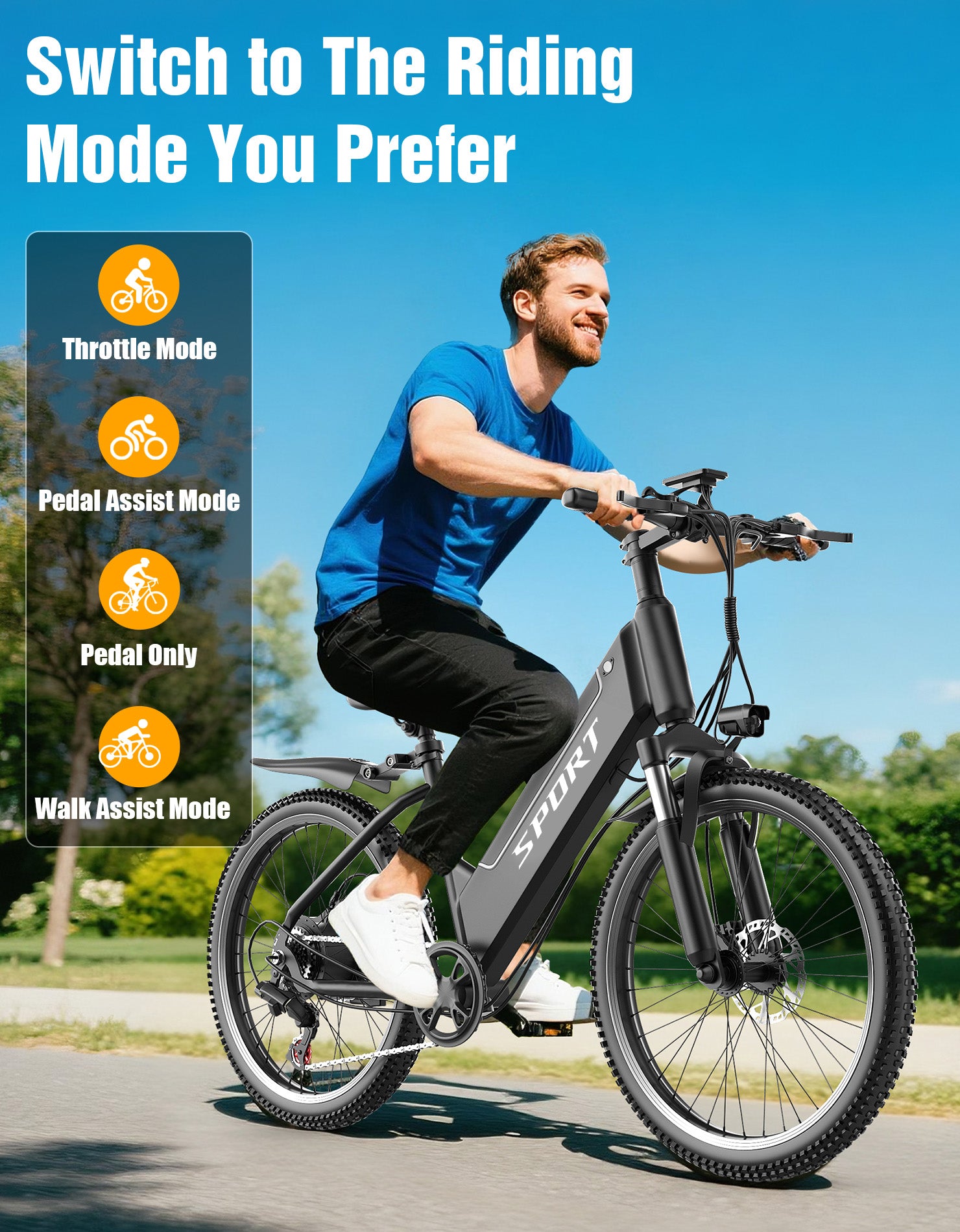 PostJoy F26 26-Inch Electric Mountain Bike