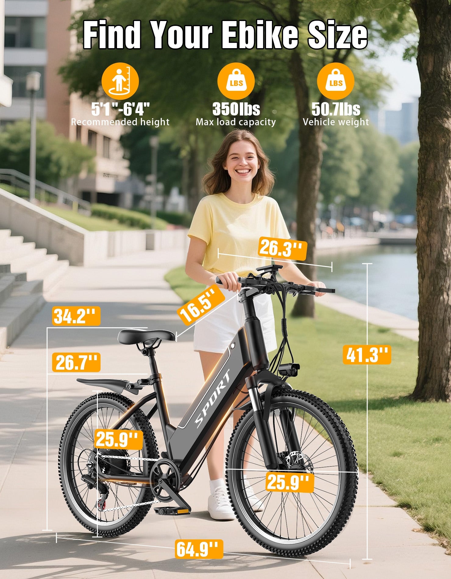 PostJoy F26 26-Inch Electric Mountain Bike