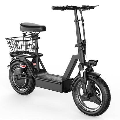 PostJoy K10 14" Foldable Electric Scooter with Seat