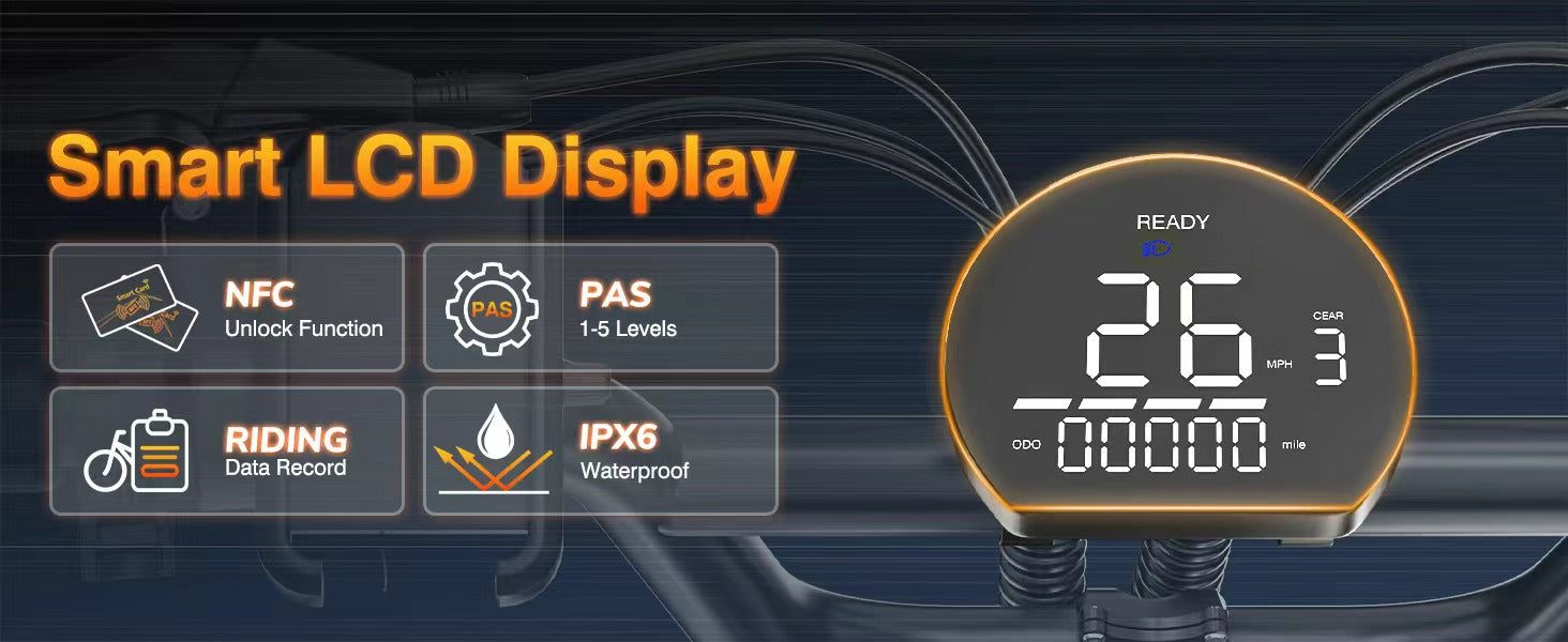 NFC Unlock & LCD Display