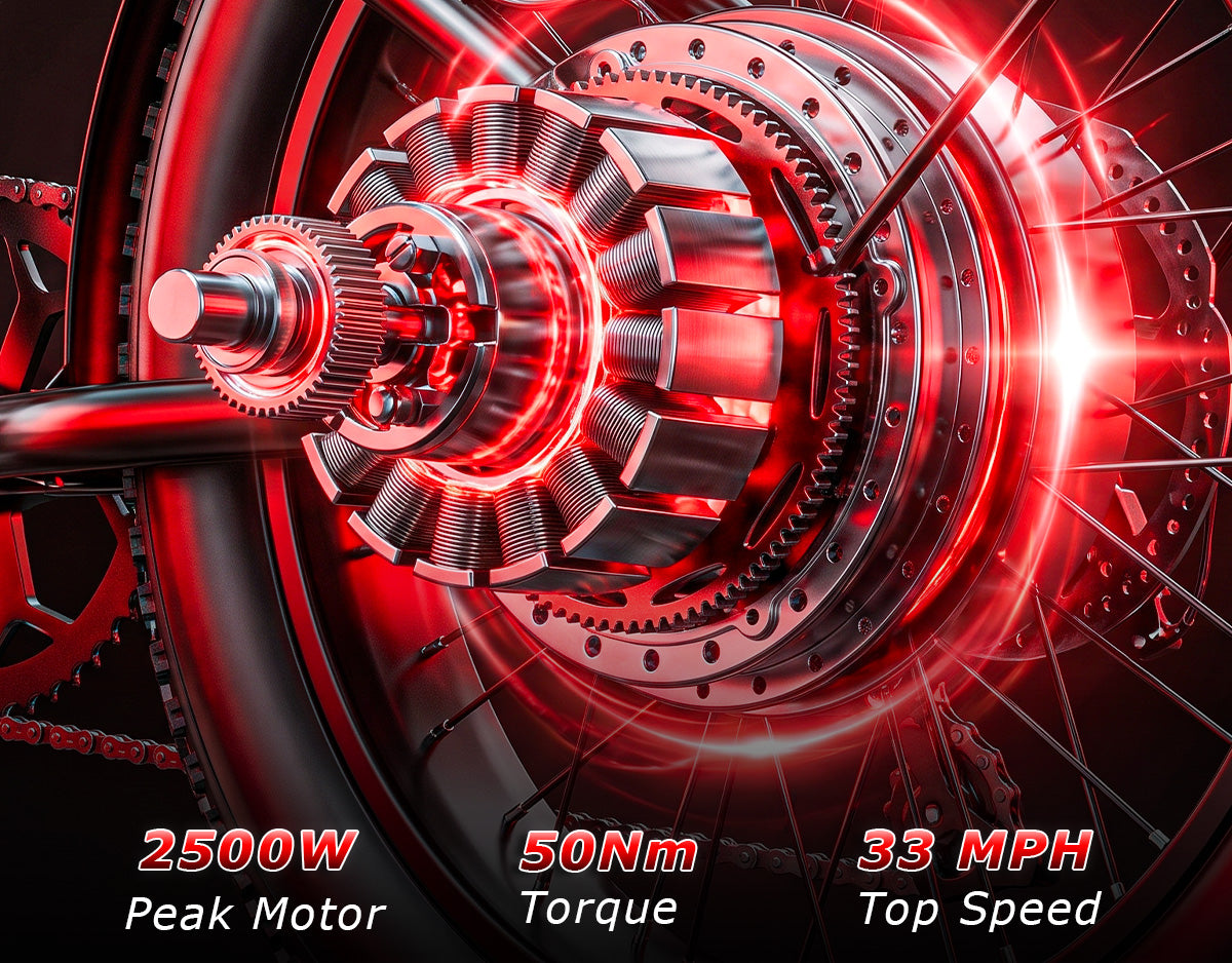 2500W Peak Motor with 50Nm Torque